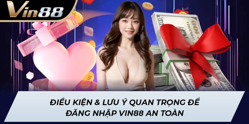 Điều kiện & lưu ý quan trọng để đăng nhập Vin88 an toàn